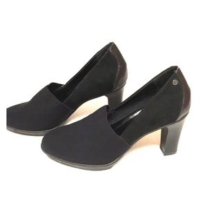 Dana Buchman Black fabric Heels